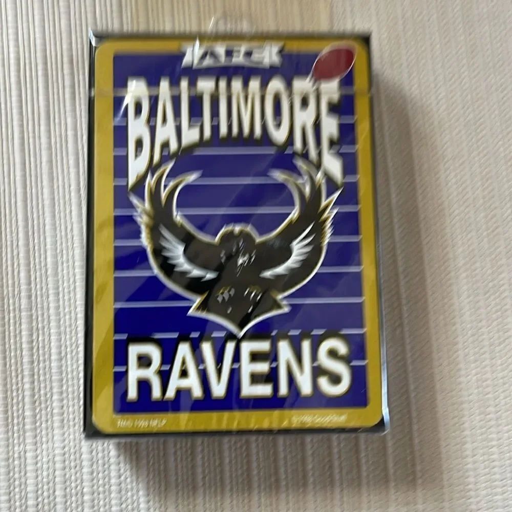 Vintage 1998 Baltimore Ravens NFL Team Playing Cards